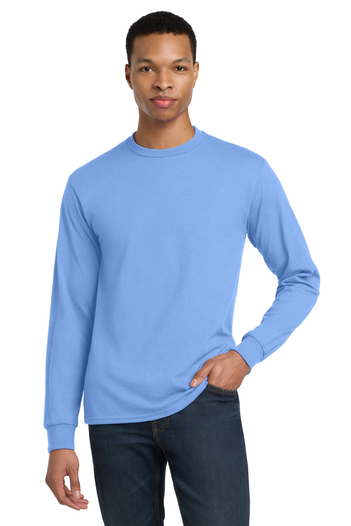 Custom Embroidered or DTF Printed - Gildan ®  - DryBlend ®  50 Cotton/50 Poly Long Sleeve T-Shirt. 8400