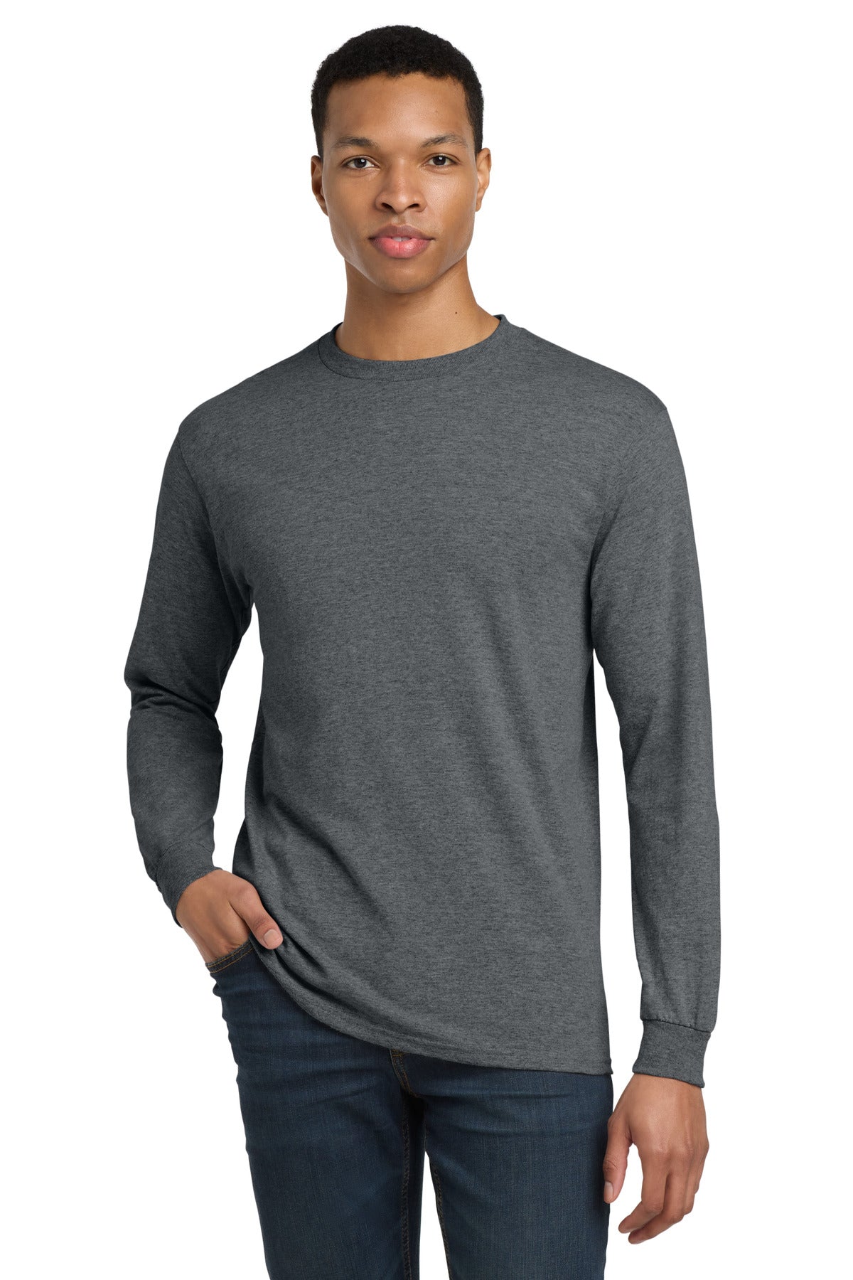 Custom Embroidered or DTF Printed - Gildan ®  - DryBlend ®  50 Cotton/50 Poly Long Sleeve T-Shirt. 8400