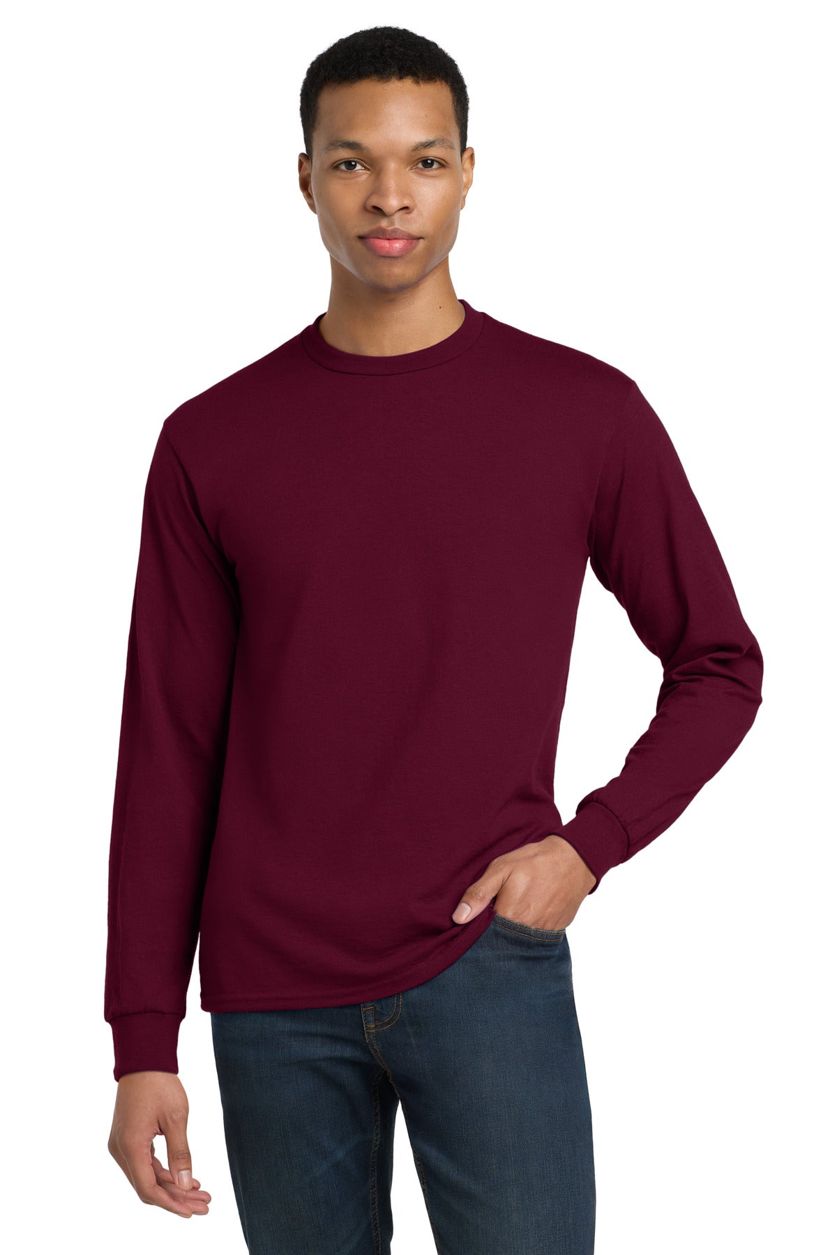 Custom Embroidered or DTF Printed - Gildan ®  - DryBlend ®  50 Cotton/50 Poly Long Sleeve T-Shirt. 8400