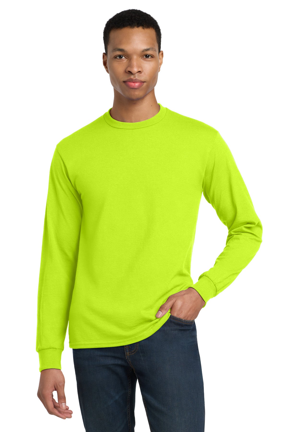 Custom Embroidered or DTF Printed - Gildan ®  - DryBlend ®  50 Cotton/50 Poly Long Sleeve T-Shirt. 8400