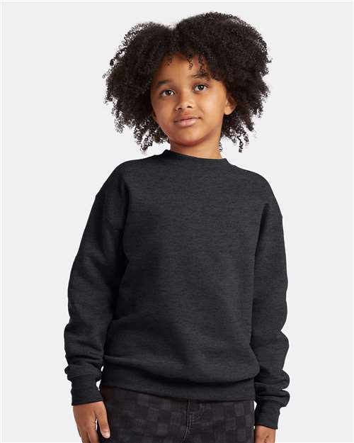 Custom Embroidered - Hanes - Ecosmart® Youth Crewneck Sweatshirt - P360