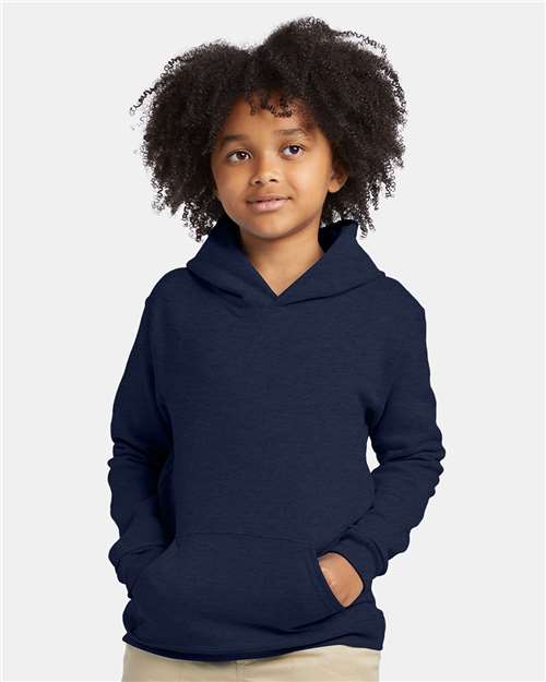 Custom Embroidered - Hanes - Ecosmart® Youth Hooded Sweatshirt - P473