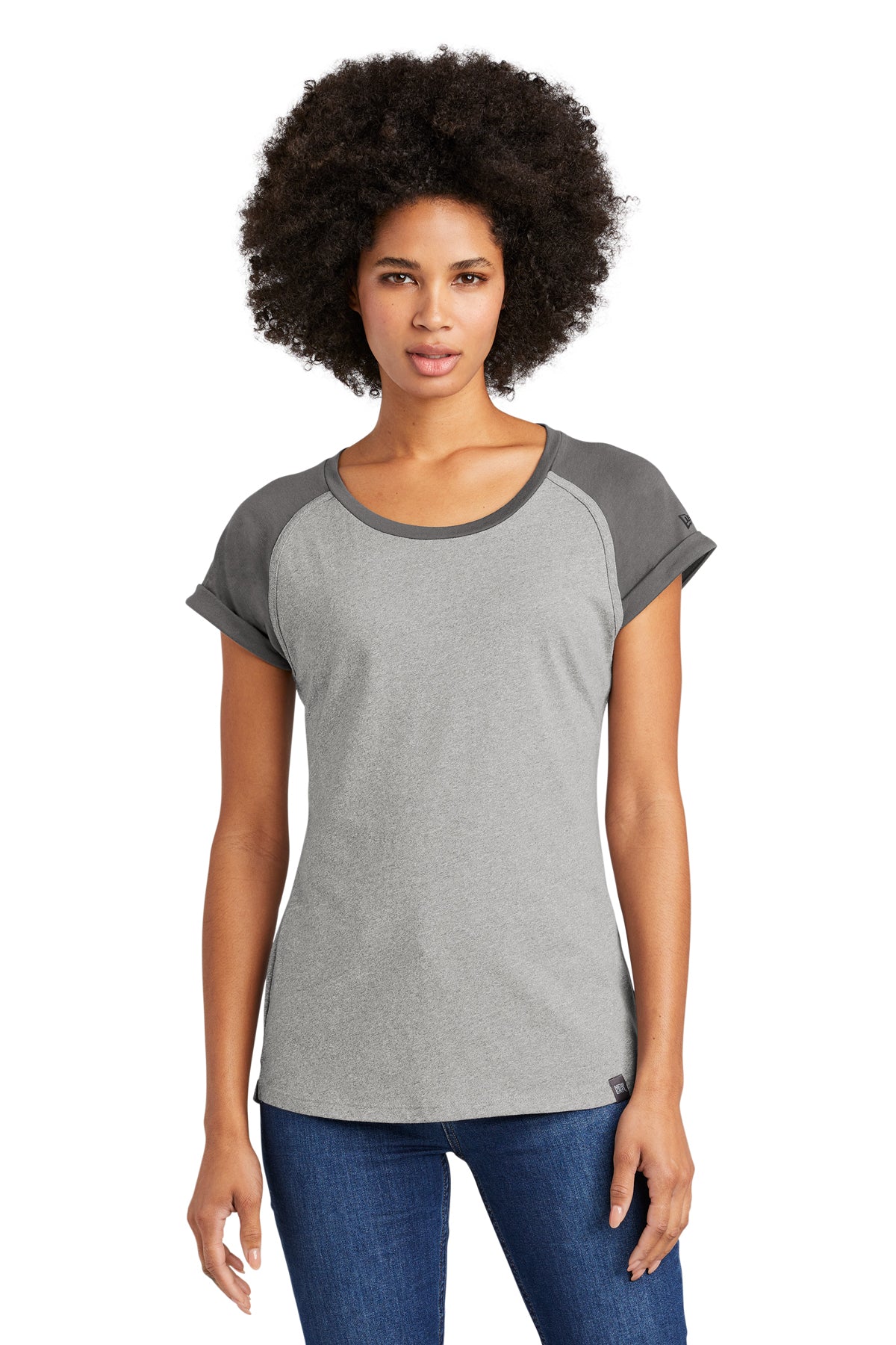 Custom Embroidery - New Era  ®  Women's Heritage Blend Varsity Tee. LNEA107
