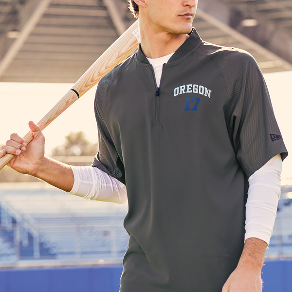 Custom Embroidered - New Era ® Cage Short Sleeve 1/4-Zip Custom Embroidered - New Era ® Cage Short Sleeve 1/4-Zip