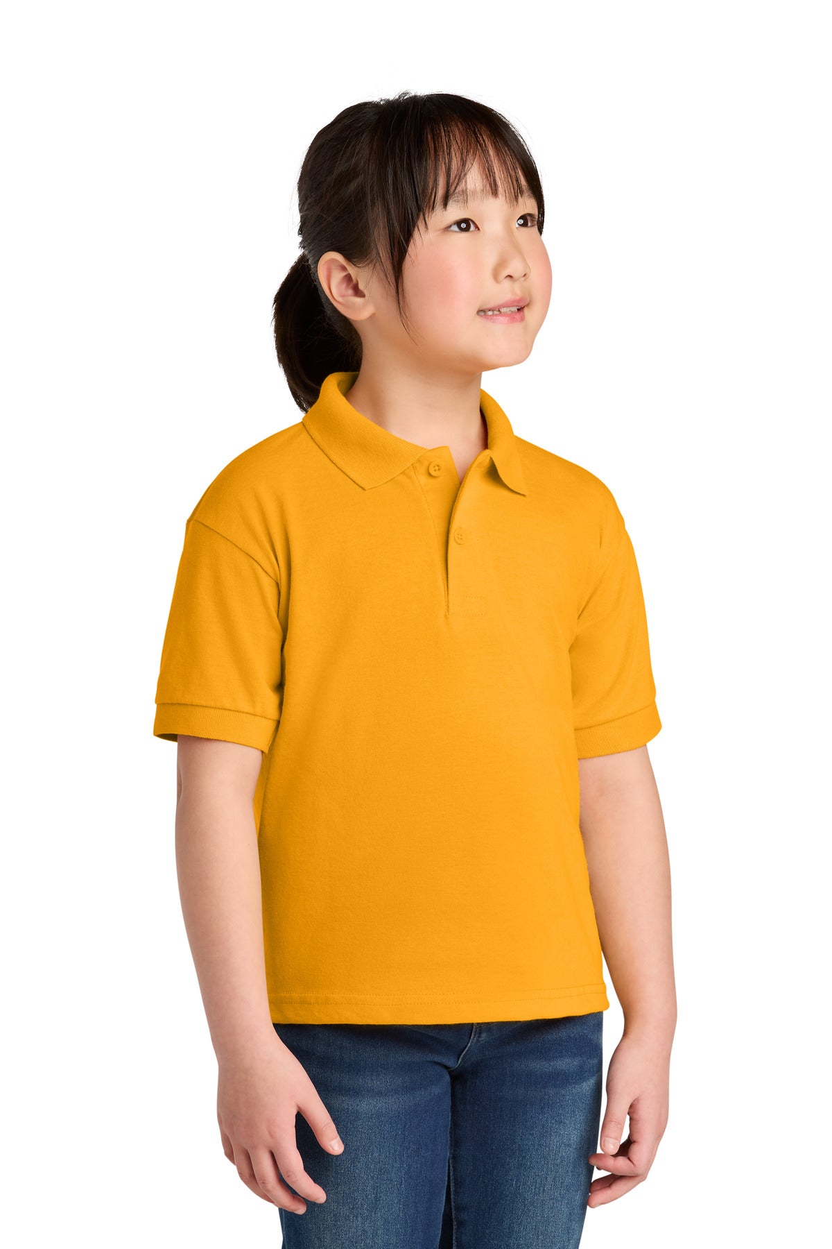 Custom Embroidered or DTF Printed - Gildan ®  Youth DryBlend ®  6-Ounce Jersey Knit Sport Shirt. 8800B