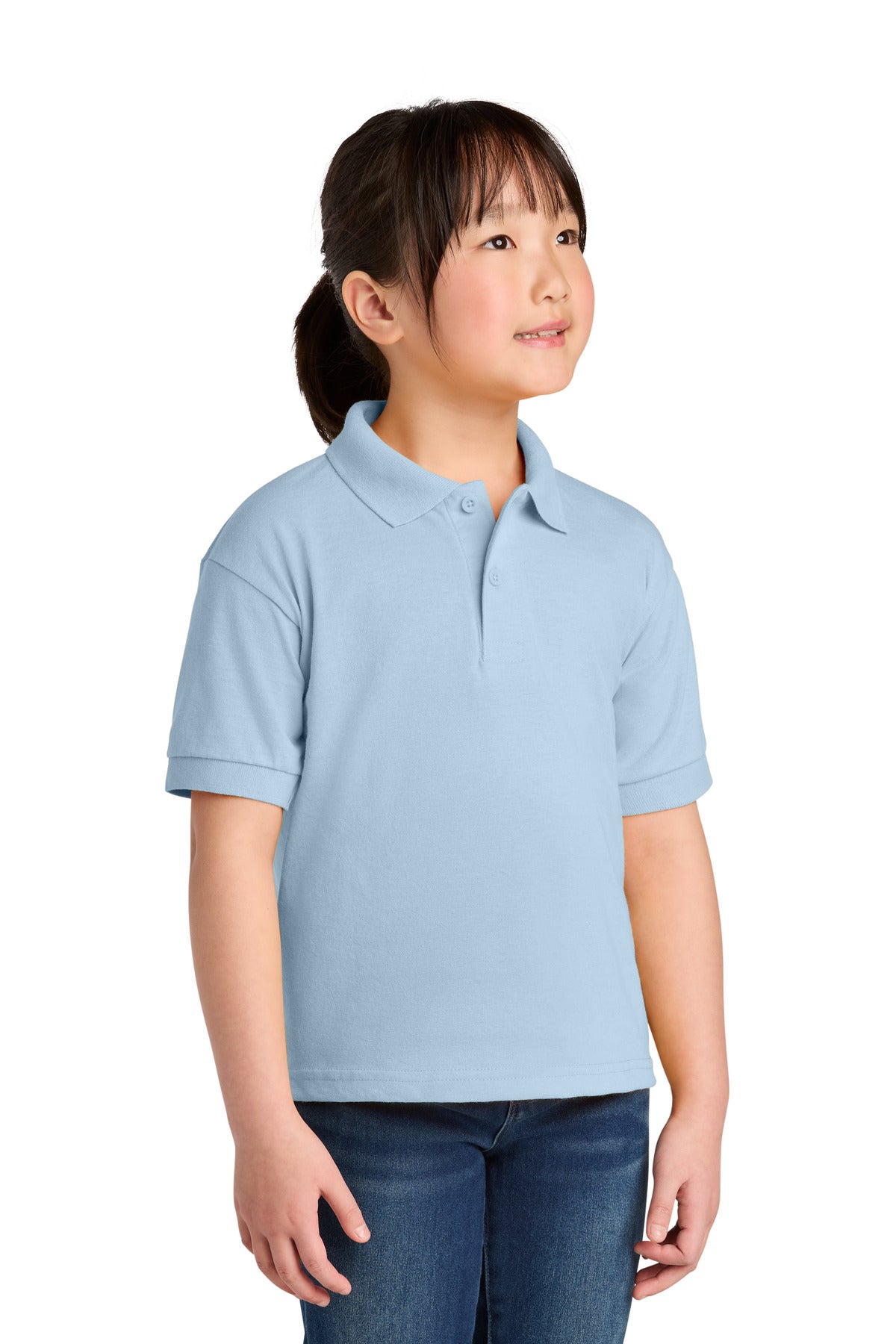 Custom Embroidered or DTF Printed - Gildan ®  Youth DryBlend ®  6-Ounce Jersey Knit Sport Shirt. 8800B