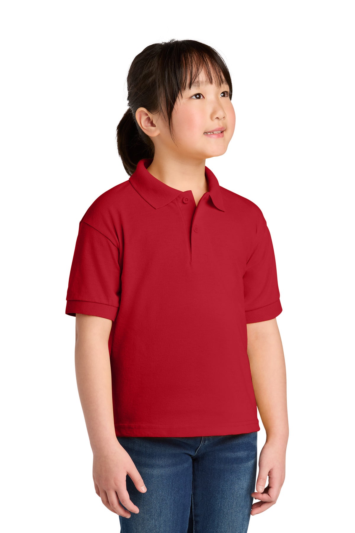 Custom Embroidered or DTF Printed - Gildan ®  Youth DryBlend ®  6-Ounce Jersey Knit Sport Shirt. 8800B
