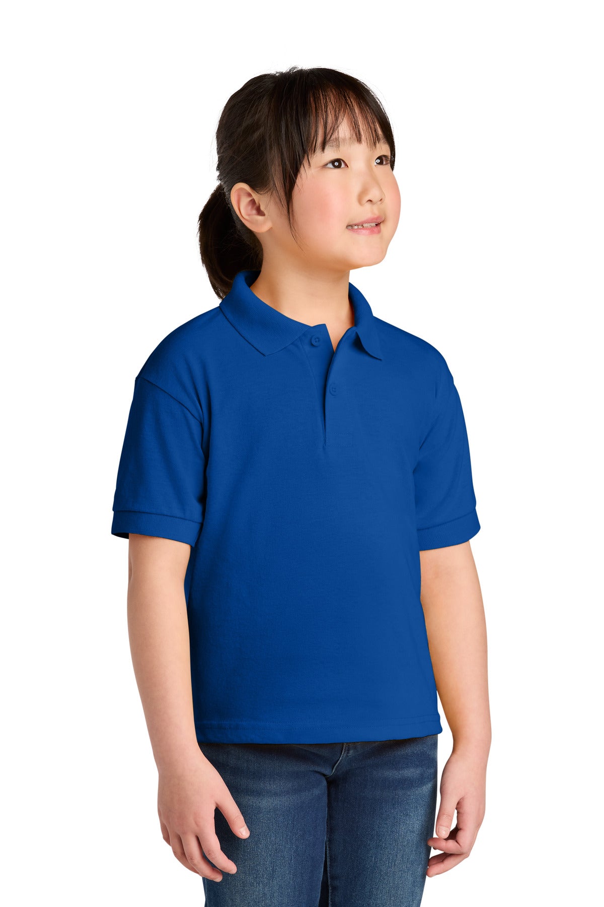 Custom Embroidered or DTF Printed - Gildan ®  Youth DryBlend ®  6-Ounce Jersey Knit Sport Shirt. 8800B