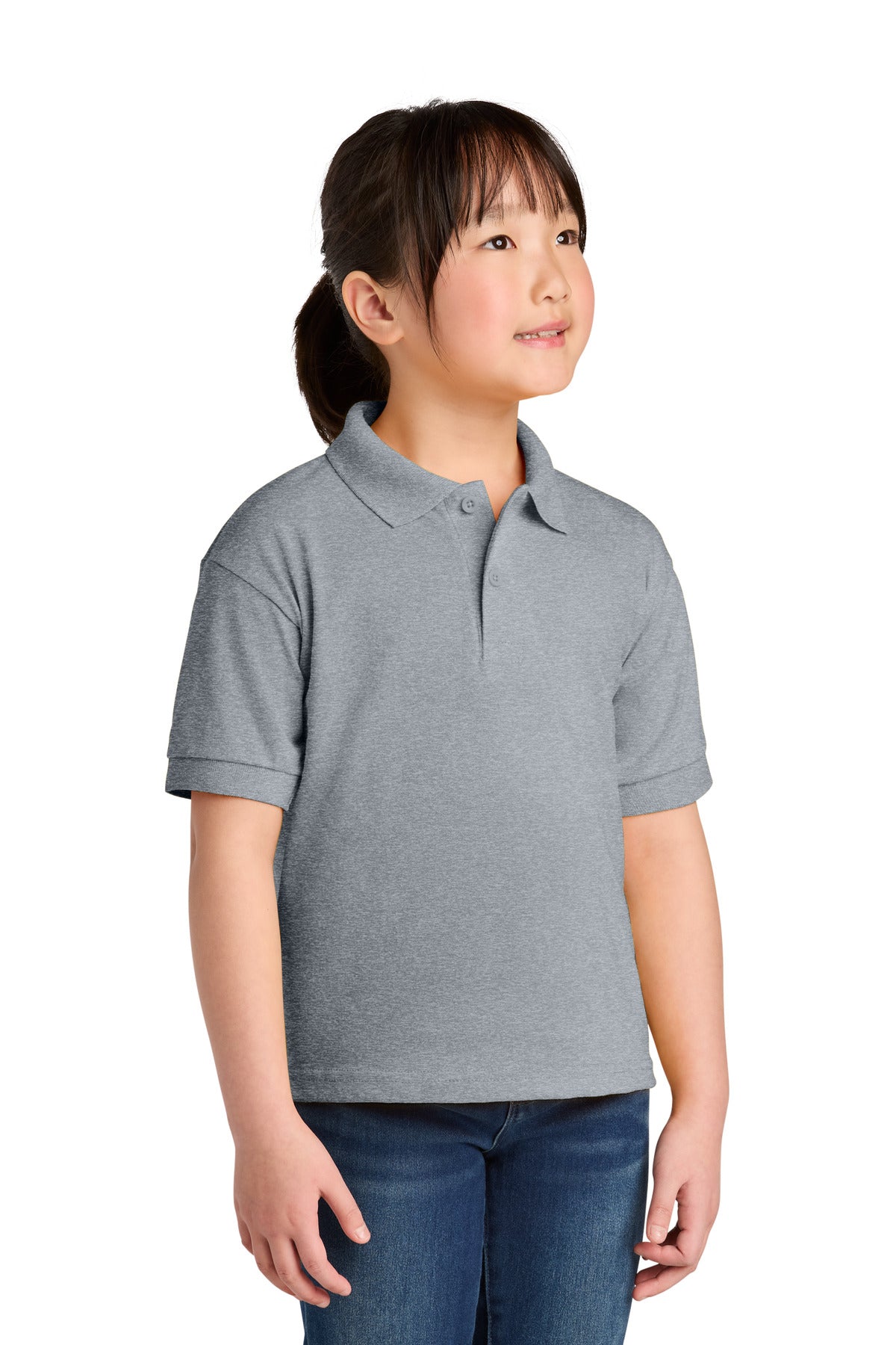 Custom Embroidered or DTF Printed - Gildan ®  Youth DryBlend ®  6-Ounce Jersey Knit Sport Shirt. 8800B