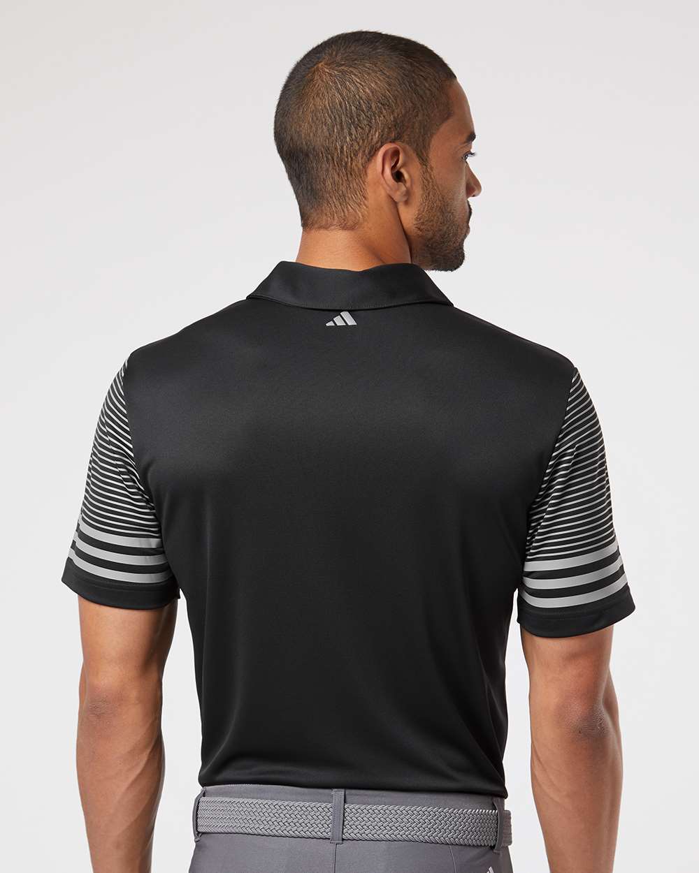 Custom Embroidery - Adidas - Striped Sleeve Polo - A490