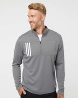 Custom Embroidery - Adidas - 3-Stripes Double Knit Quarter-Zip Pullover - A482