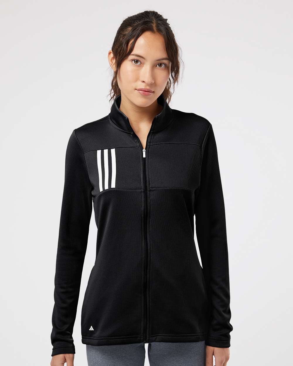 Custom Embroidery - Adidas - Women's 3-Stripes Double Knit Full-Zip - A483