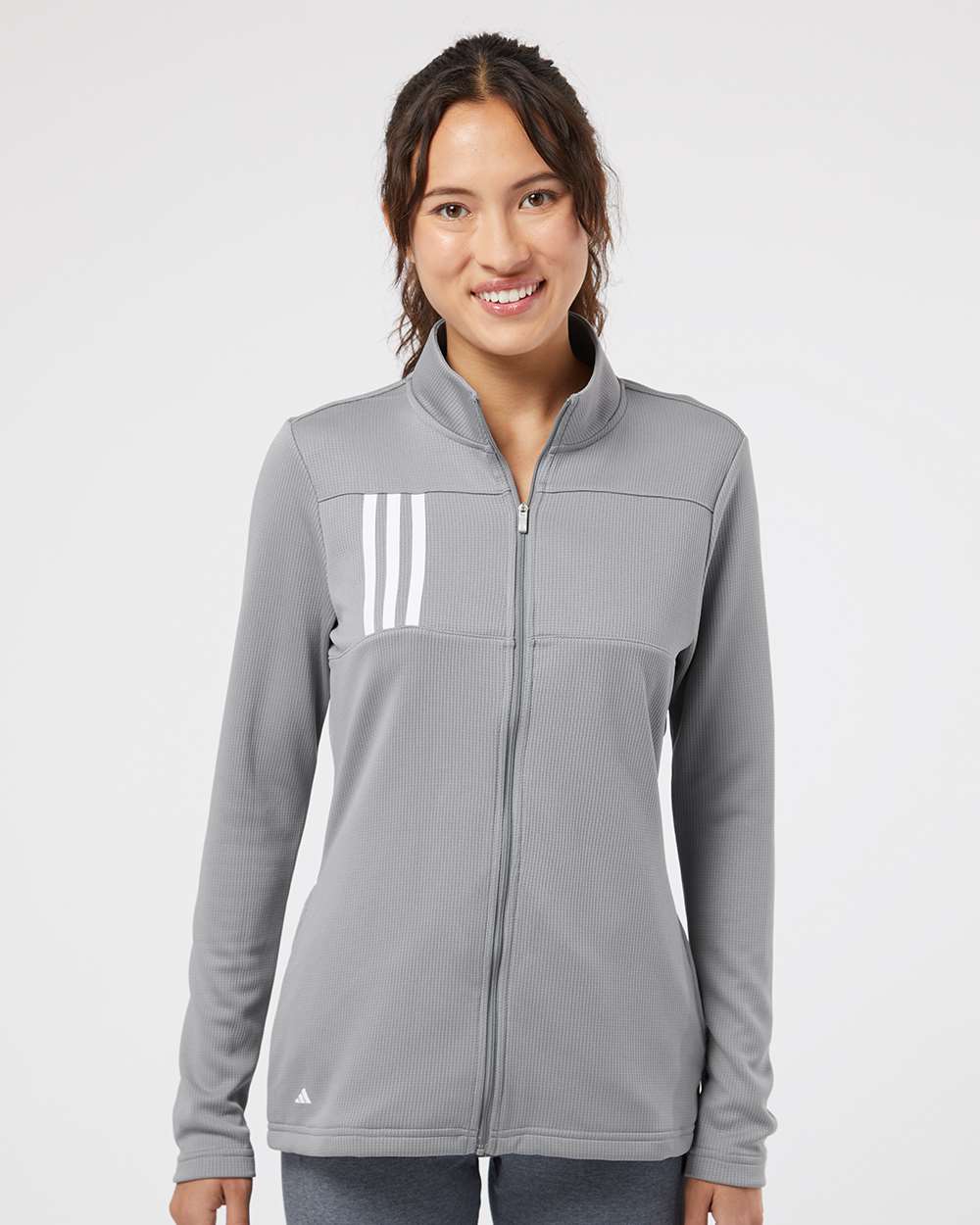 Custom Embroidery - Adidas - Women's 3-Stripes Double Knit Full-Zip - A483