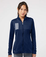 Custom Embroidery - Adidas - Women's 3-Stripes Double Knit Full-Zip - A483