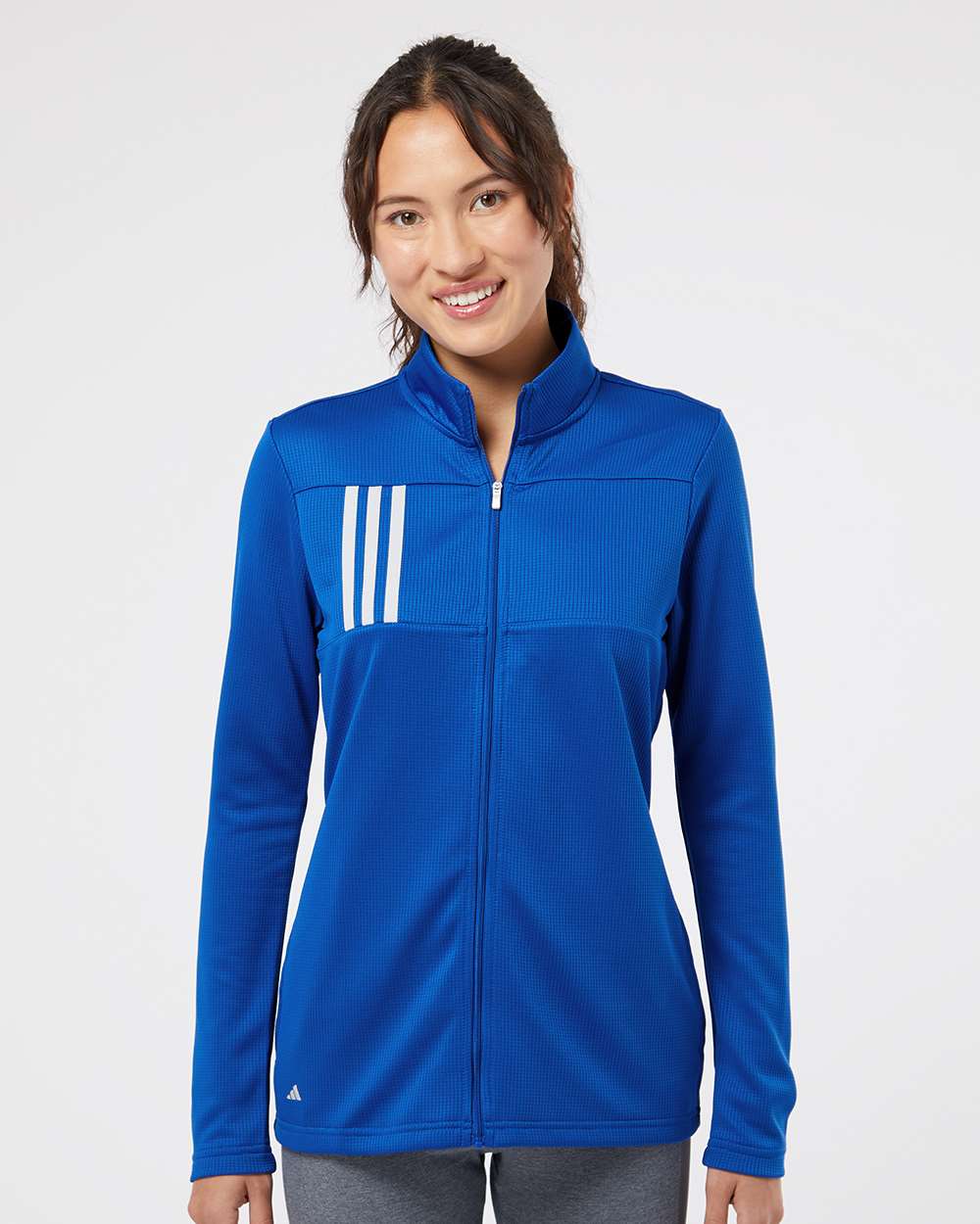 Custom Embroidery - Adidas - Women's 3-Stripes Double Knit Full-Zip - A483