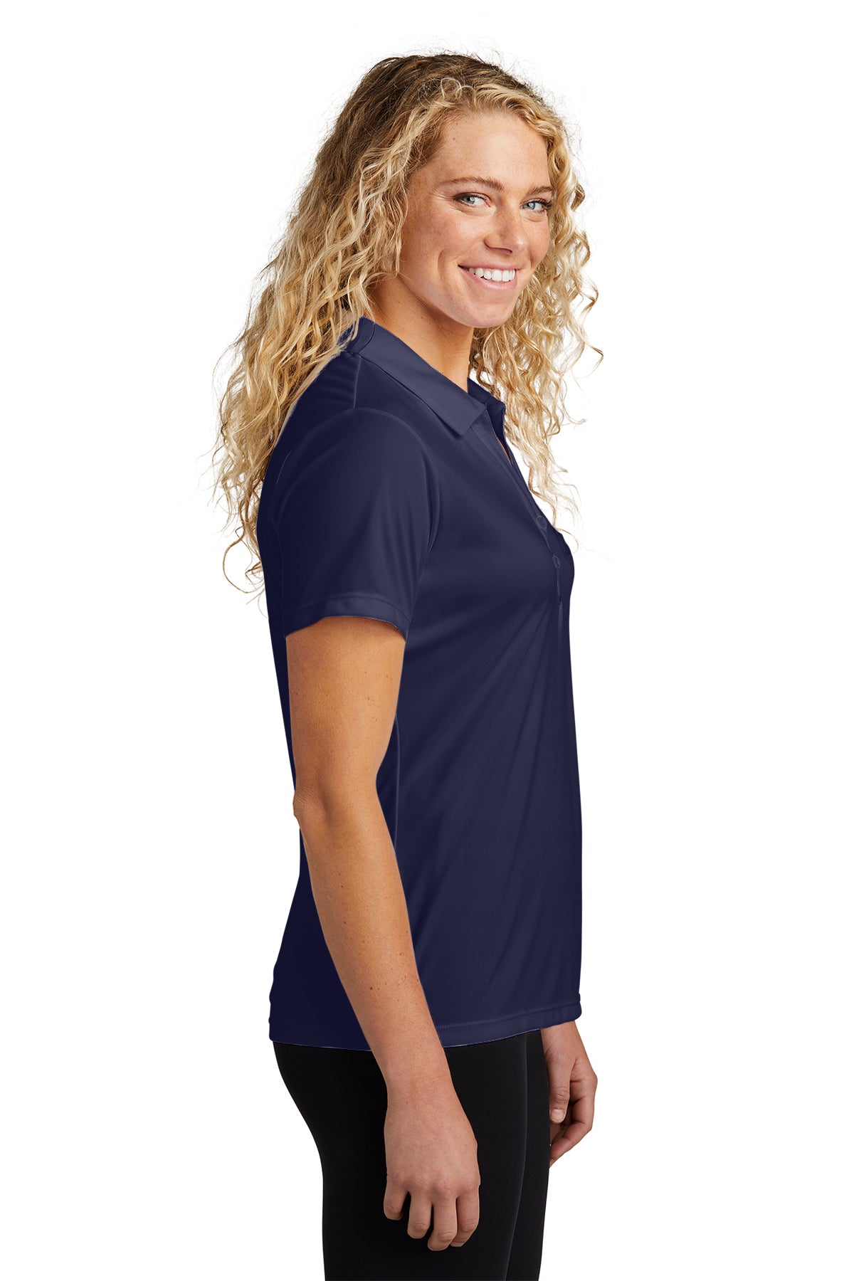 Custom Embroider Personalized Ladies Polo Shirt - Sport-Tek LST550 PosiCharge Competitor Performance Polo - Max 4in by 4in Embroidery Logo