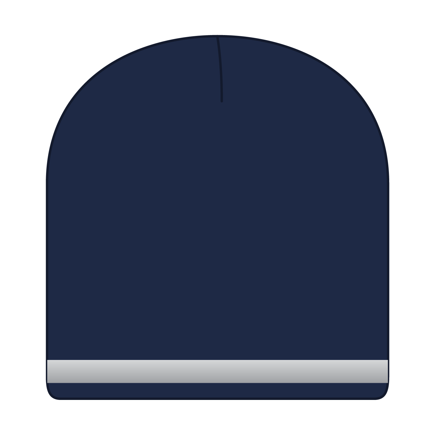 Custom Embroidered or DTF Printed - OTTO CAP® 9" Classic Knit Beanie w/ Reflective Stripe