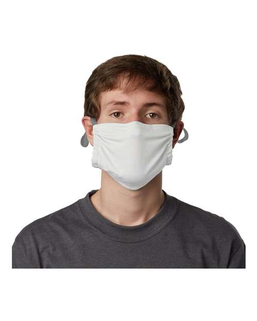 Custom Embroidered - Hanes - 2-Ply Polyester Pocket Face Mask - MKPKPR