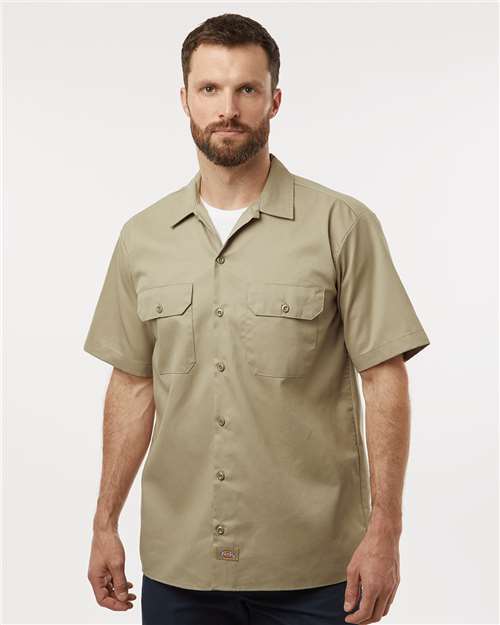 Custom Embroidered - Dickies - Men's Short Sleeve Work Shirt - 2574