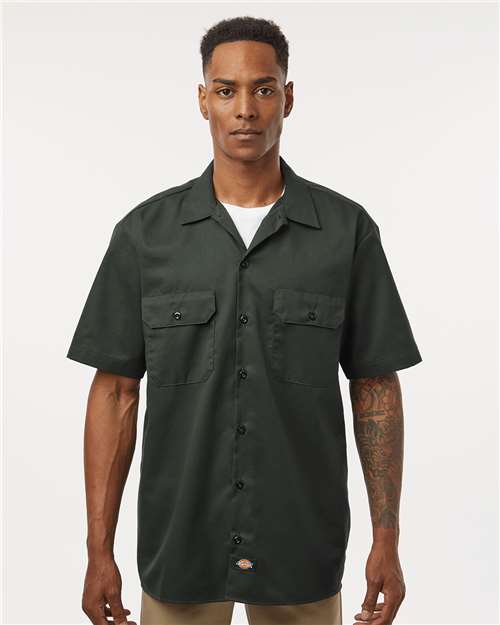 Custom Embroidered - Dickies - Men's Short Sleeve Work Shirt - 2574