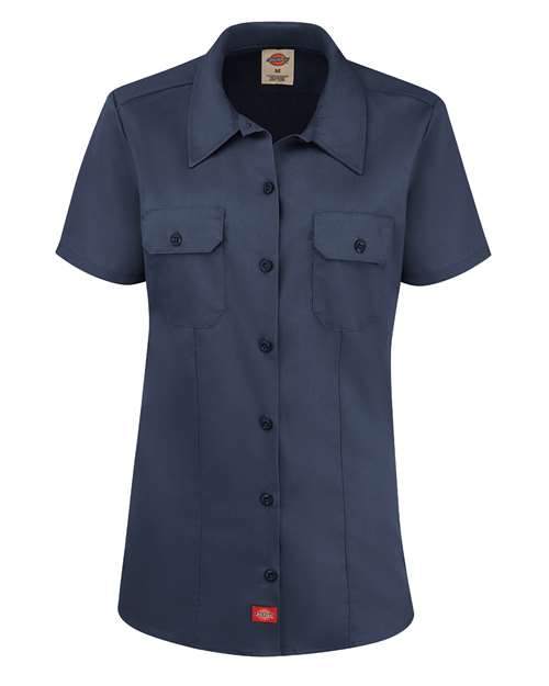 Custom Embroidered - Dickies - Women's Short Sleeve Work Shirt - FS57