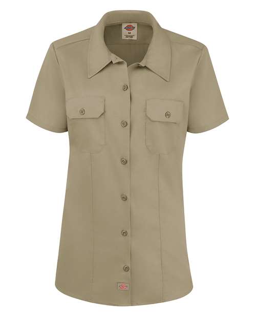 Custom Embroidered - Dickies - Women's Short Sleeve Work Shirt - FS57