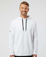 Custom Embroidery - Adidas - Textured Mixed Media Hooded Sweatshirt - A530