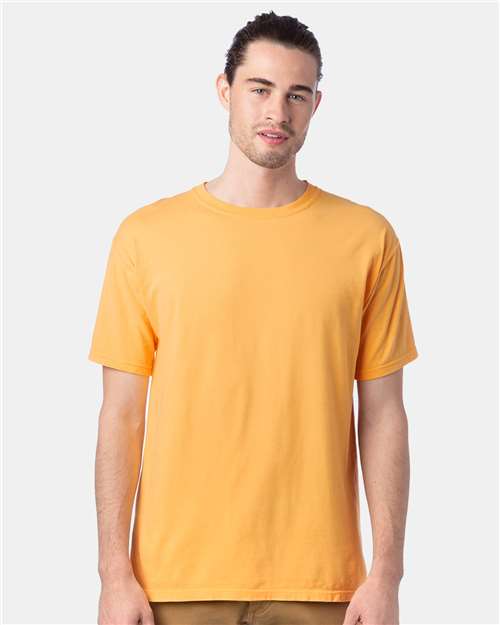 Custom Embroidered - ComfortWash by Hanes - Men's Garment-Dyed T-Shirt - Butterscotch - GDH100