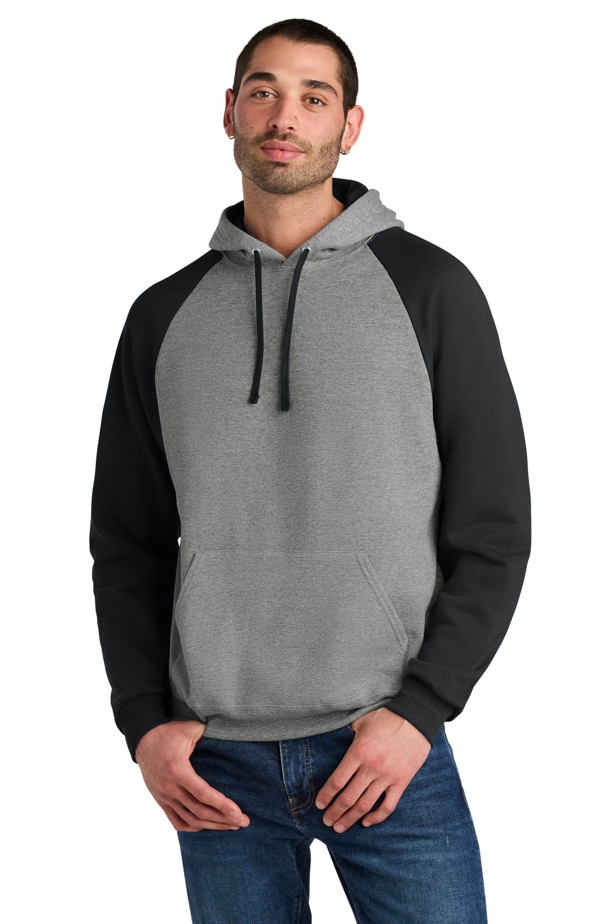 Custom Embroidery or DTF Print - Jerzees ®  Unisex NuBlend ®  Colorblock Raglan Hoodie Sweatshirt 96C