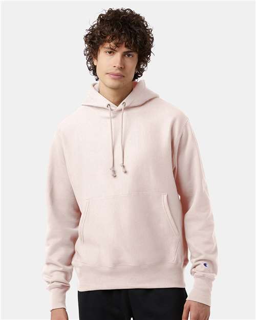 Custom Embroidered - Champion - Reverse Weave® Hooded Sweatshirt - Body Blush - S101