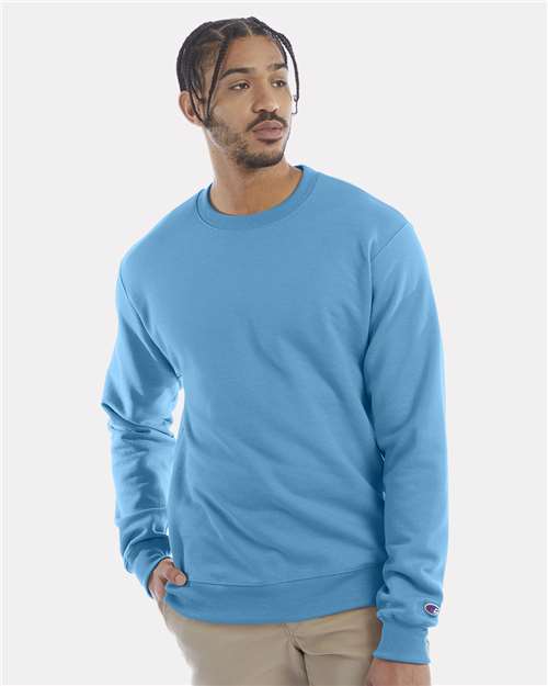 Custom Embroidered - Champion - Powerblend® Crewneck Sweatshirt - Blue Lagoon - S600