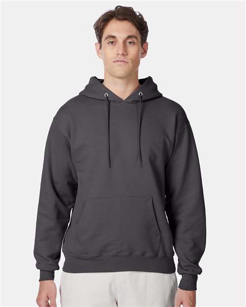 Custom Embroidered - Hanes - Ultimate Cotton® Hooded Sweatshirt - Smoke Grey - F170