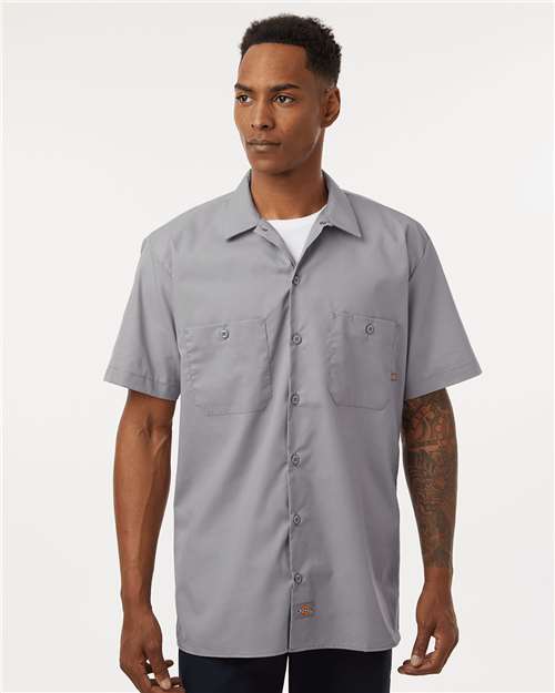 Custom Embroidered - Dickies - Men's Industrial Short Sleeve Work Shirt - S535