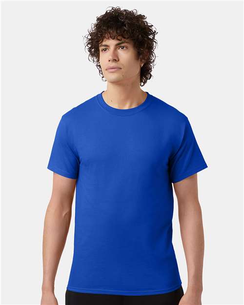 Custom Embroidered - Champion - Short Sleeve T-Shirt - Athletic Royal - T425