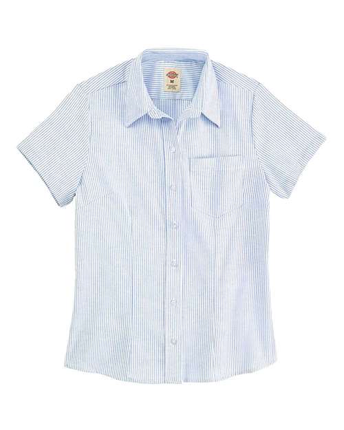 Custom Embroidered - Dickies - Women's Short Sleeve Stretch Oxford Shirt - S254