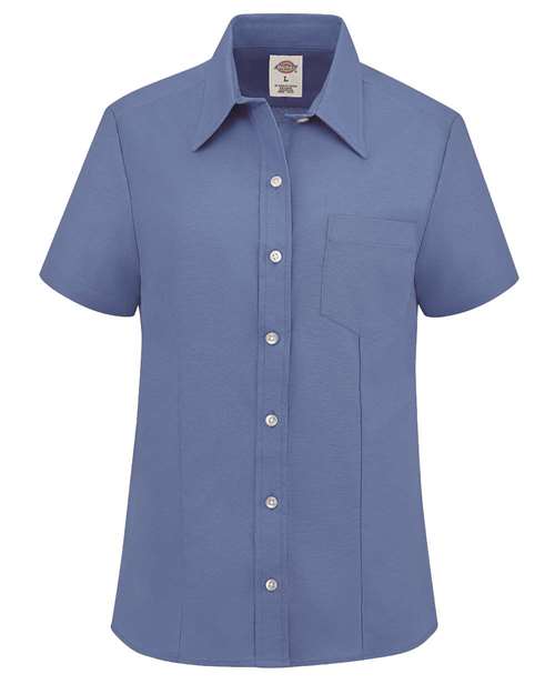 Custom Embroidered - Dickies - Women's Short Sleeve Stretch Oxford Shirt - S254