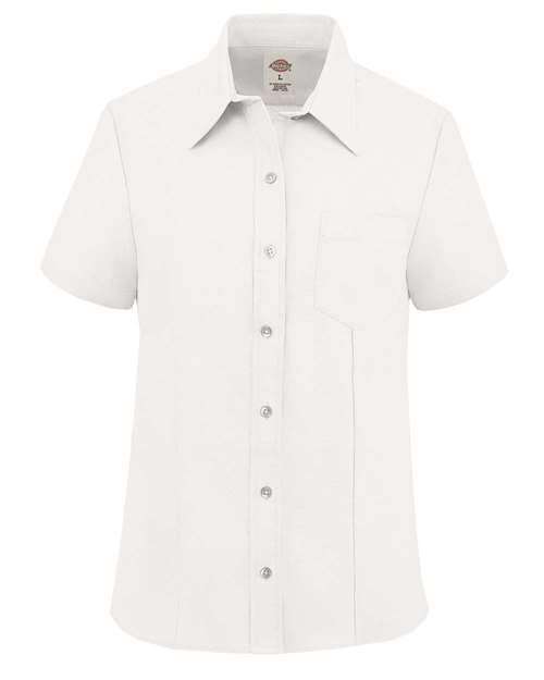 Custom Embroidered - Dickies - Women's Short Sleeve Stretch Oxford Shirt - S254
