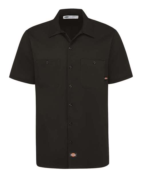 Custom Embroidered - Dickies - Men's Industrial Short Sleeve Cotton Work Shirt - S307