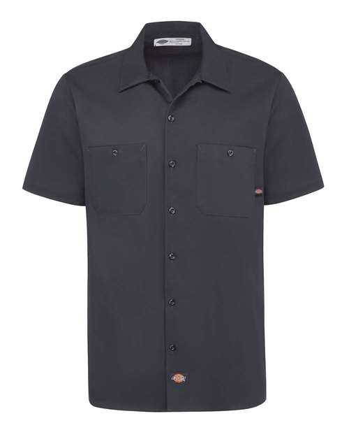 Custom Embroidered - Dickies - Men's Industrial Short Sleeve Cotton Work Shirt - S307