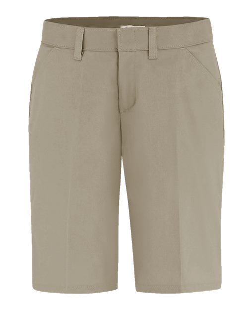 Custom Embroidered - Dickies - Women's Flat Front Shorts - FR22