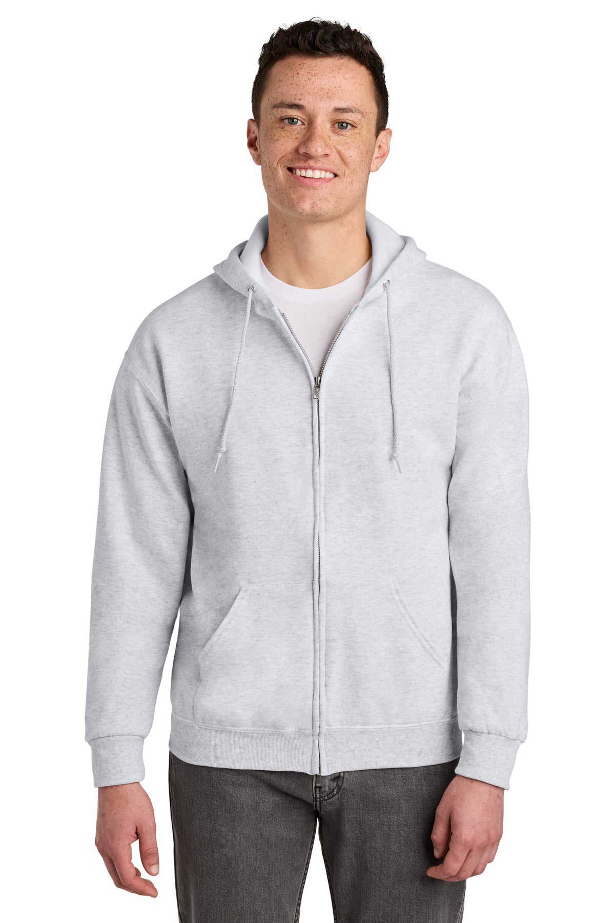 Custom Embroidery or DTF Print - Jerzees ®  - NuBlend ®  Full-Zip Hooded Sweatshirt.  993M