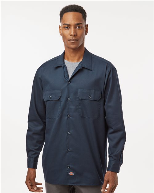 Custom Embroidered - Dickies - Men's Long Sleeve Work Shirt - 5574