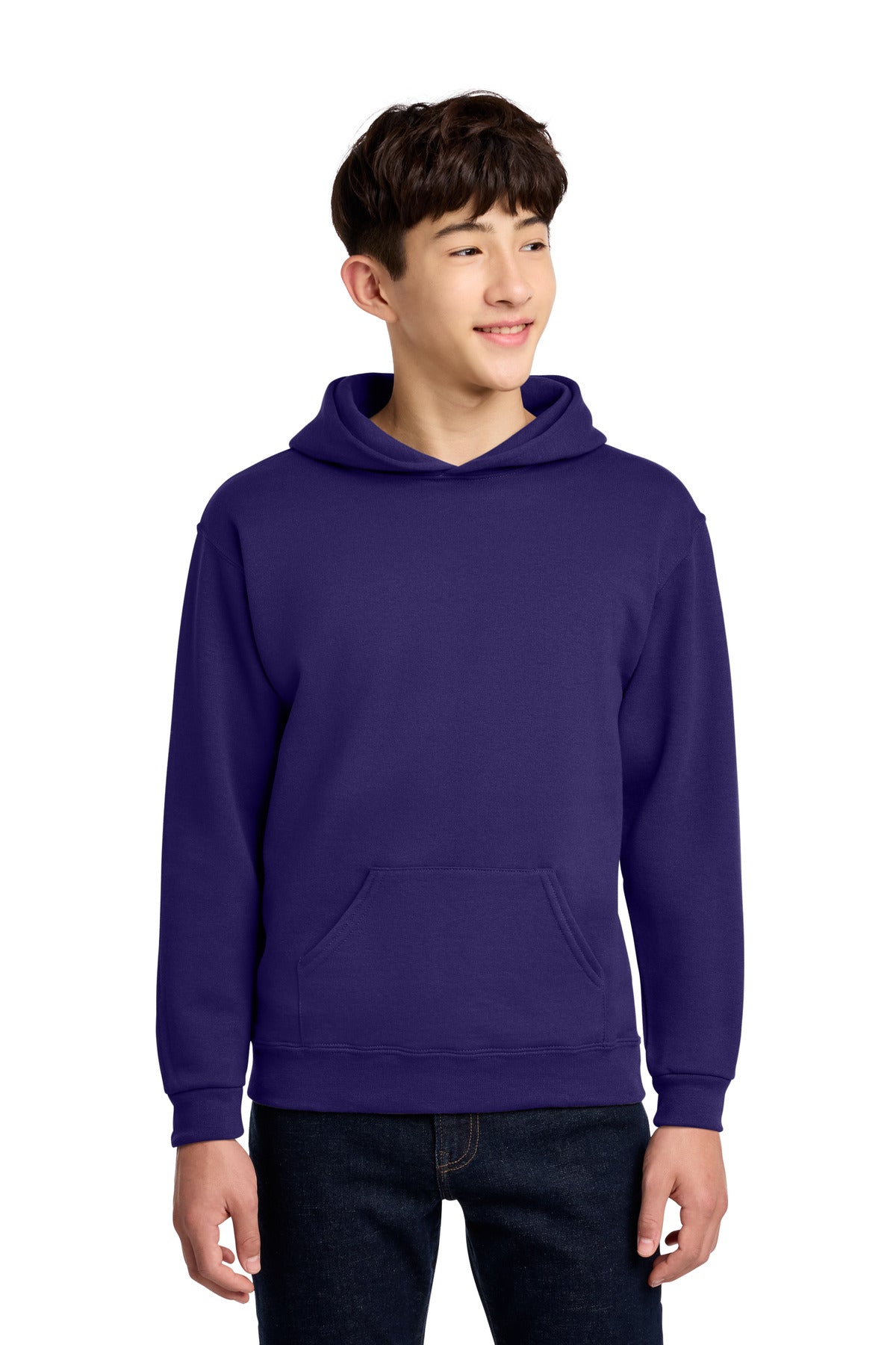 Custom Embroidery or DTF Print - Jerzees ®  - Youth NuBlend ®  Pullover Hooded Sweatshirt.  996Y