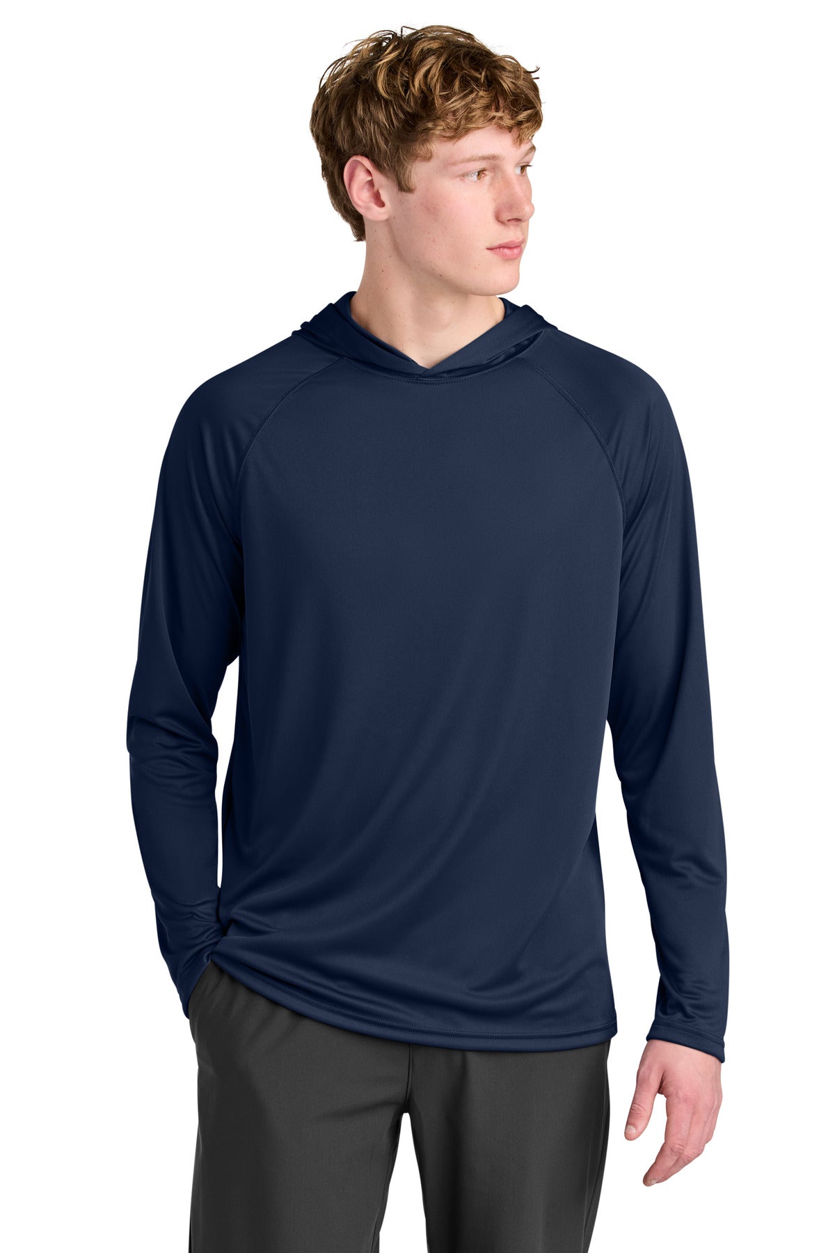 Custom Embroidery or DTF Print - A4 Cooling Performance Long Sleeve Hooded Tee A4N3409