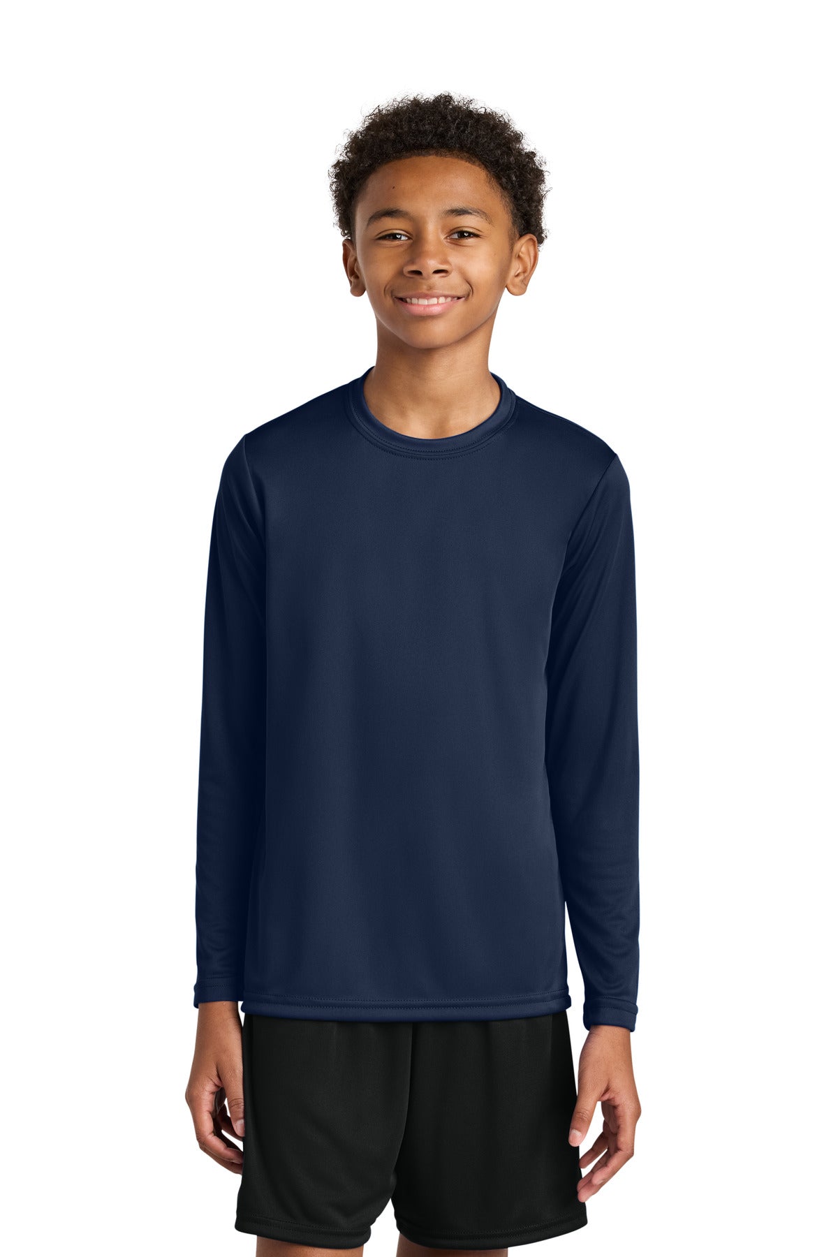 Custom Embroidery or DTF Print - A4 Youth Cooling Performance Long Sleeve Tee A4NB3165