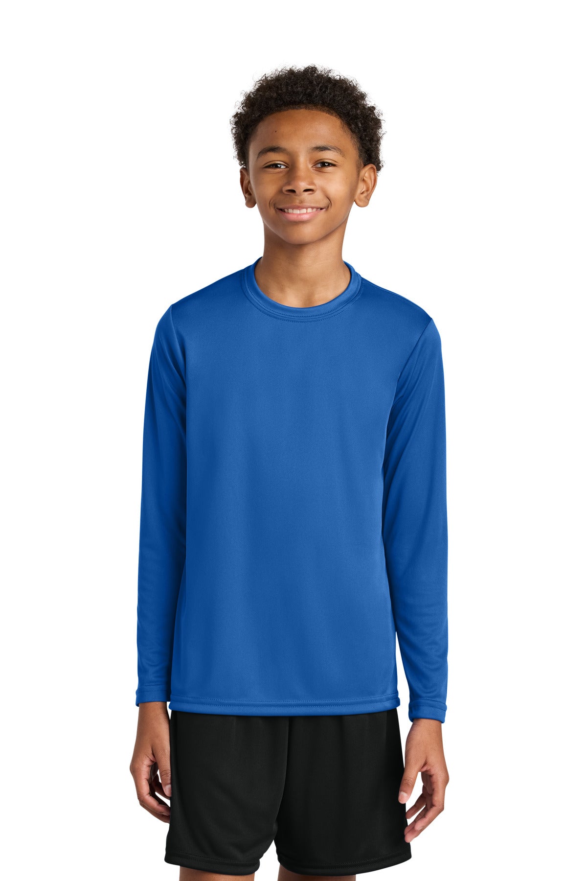 Custom Embroidery or DTF Print - A4 Youth Cooling Performance Long Sleeve Tee A4NB3165