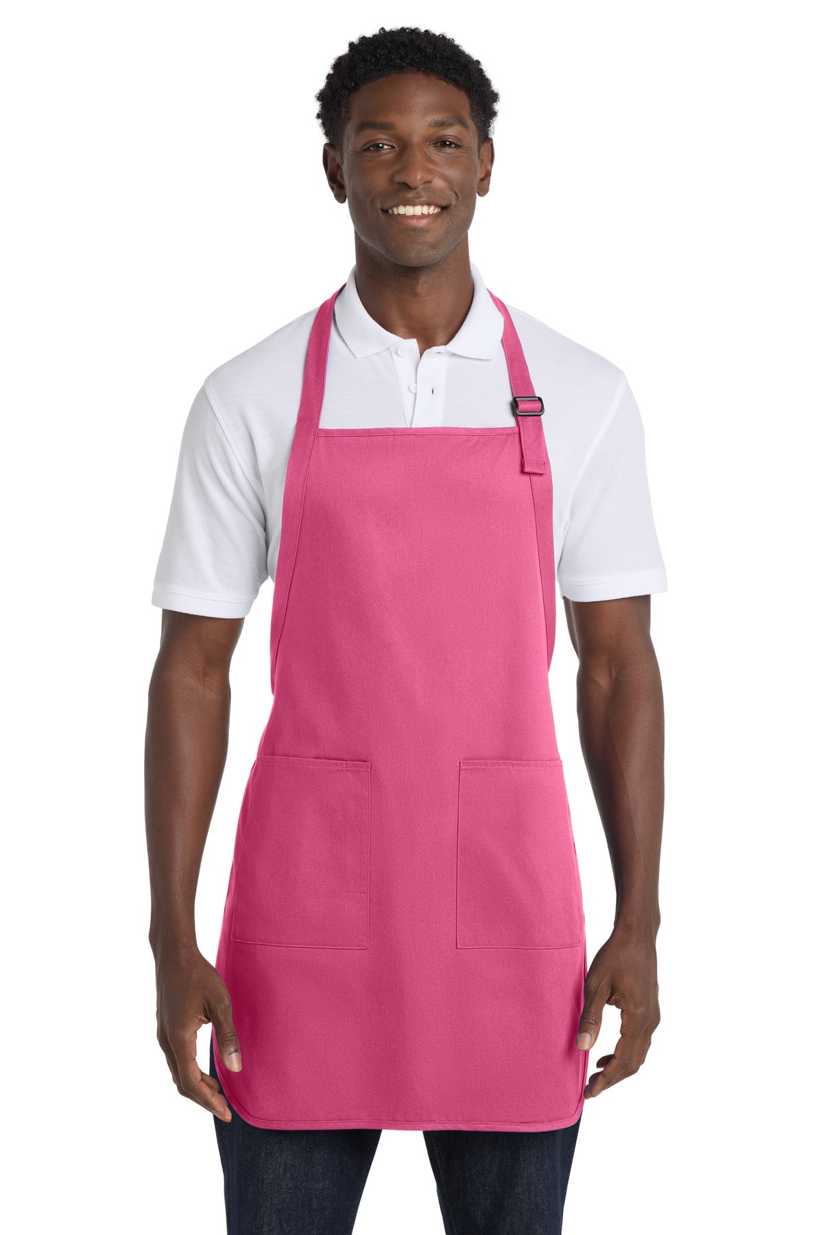 Custom Embroidery or DTF Print - Port Authority ®  Full-Length Apron with Pockets.  A500