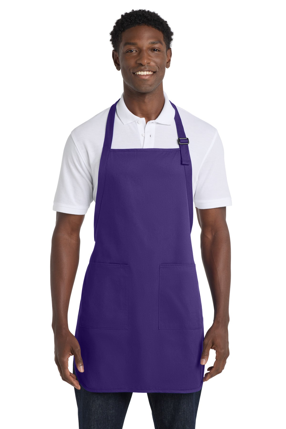 Custom Embroidery or DTF Print - Port Authority ®  Full-Length Apron with Pockets.  A500