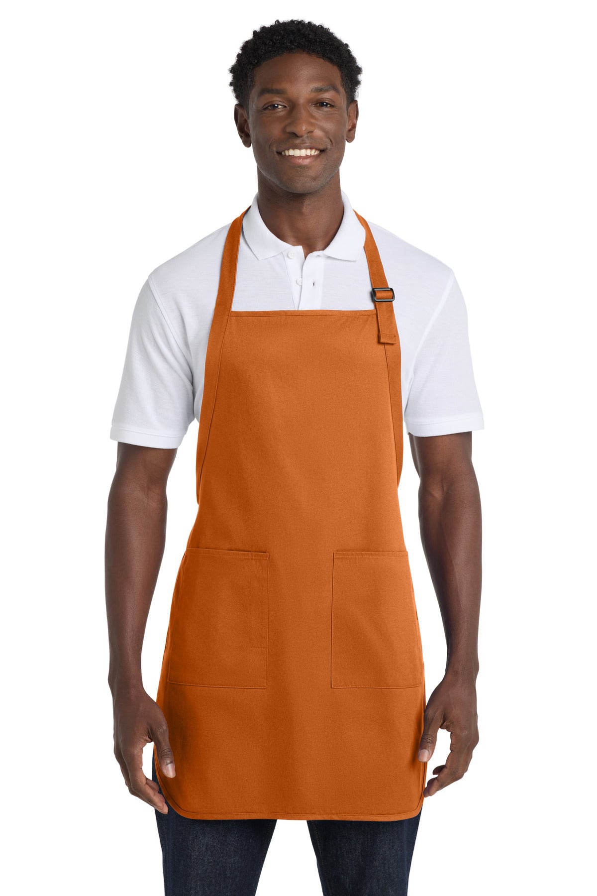 Custom Embroidery or DTF Print - Port Authority ®  Full-Length Apron with Pockets.  A500