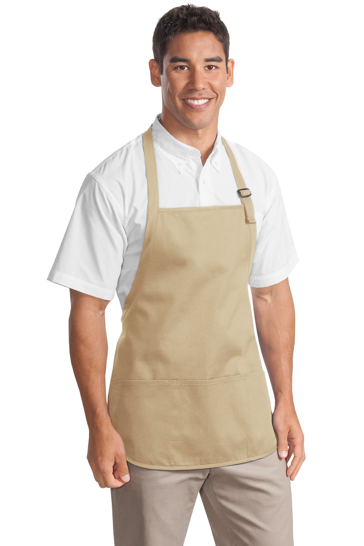 Custom Embroidery or DTF Print - Port Authority ®  Medium-Length Apron with Pouch Pockets.  A510